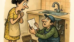 Banc: Gospodina disperată îl întreabă pe instalatorul...