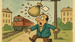 Banc: Lovite-ar trenul fericirii, dar oprește