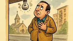 Banc: Un bărbat la necaz strigă către Dumnezeu