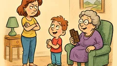 Banc: Mami, pot să mănânc ciocolată?