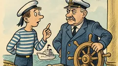 Banc: Un marinar tânăr întreabă pe căpitan...