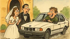 Banc: La o nuntă, Vasile dispare cu BMW-ul