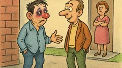 Banc: Vorbesc doi prieteni, aseară m-am bătut