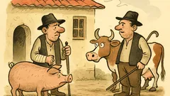 Banc: La Moara cu Noroc, doi porcari...