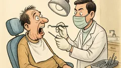 Banc: Dentistul zice: Veți fi altă persoană!