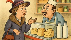 Banc: Intră o cucoană simandicoasă într-un magazin