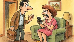 Banc: Iubito, am venit acasă de la serviciu