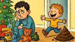 Banc: Un tată avea doi copii foarte diferiți