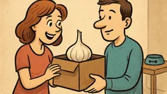 Banc: Iubi, ți-am luat cadou un cățel