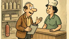 Banc: Bulă intră într-un magazin de cartier