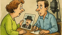 Banc: O văduvă la laboratorul foto...