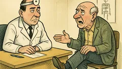 Banc: Dom' doctor, mă doare piciorul stâng...