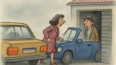 Banc: Femeie la volan, pe ceață densă...