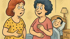 Banc: Două prietene vorbesc despre soți în somn