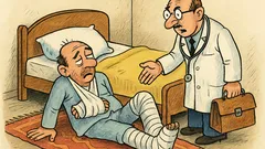 Banc: Cel mai leneș om cade din pat