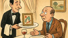 Banc: Un client intră într-un restaurant de lux