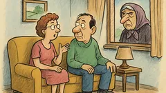 Banc: Soția și soțul stau de vorbă