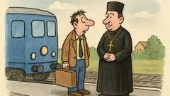 Banc: Care-i diferența dintre tren și popă?