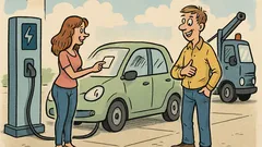 Banc: Cum agăți o tipă cu mașină electrică?