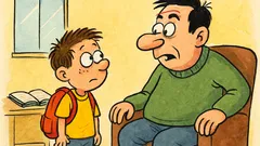 Banc: Bulișor către Bulă: Tată, azi la mate...