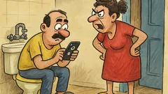 Banc: Soția lui Ilie intră nervoasă-n cameră