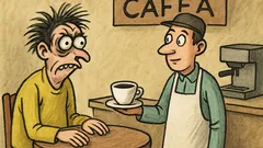 Banc: La o cafenea, zice clientul: „Neața…”